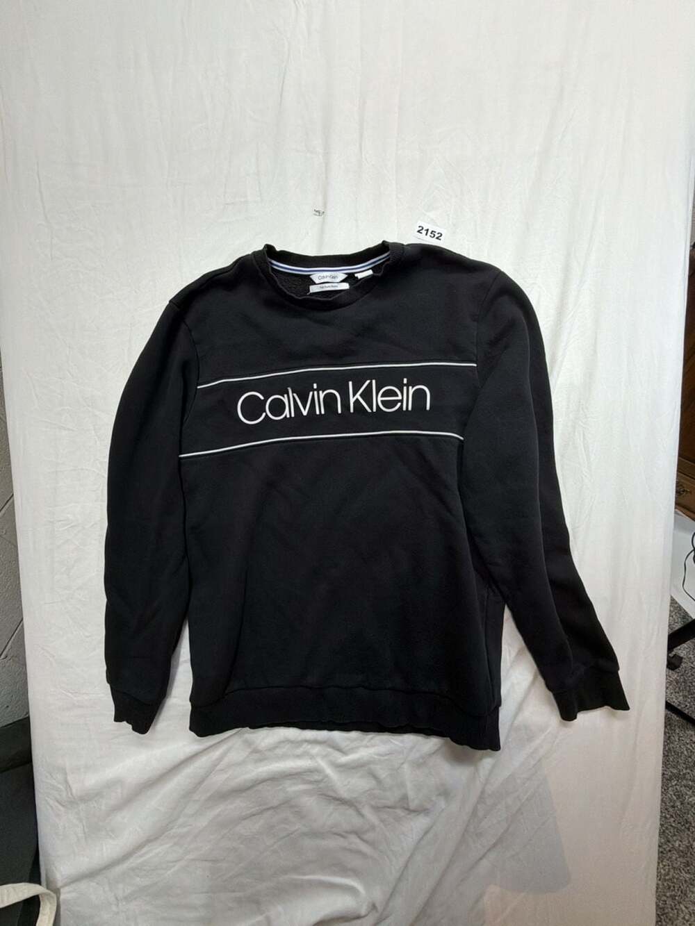 Calvin Klein Soft Touch Fleece Sweatshirt Size M Black